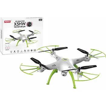Dron Dálkově ovládaný dron X5HW bílo-zelený