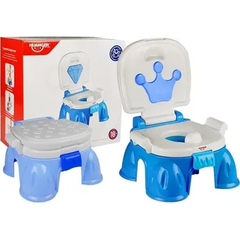 Nočník Nočník modrý s korunkou pro batole