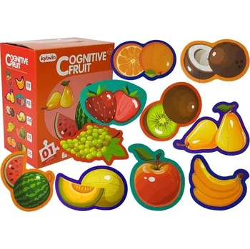 Hračka Vzdělávací puzzle pro miminka Ovoce 5 dílů 40 prvků