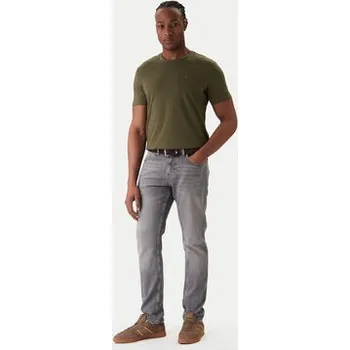 Pánské oblečení Tommy Jeans T-Shirt Jaspe DM0DM20363 Zelená Slim Fit 3XL