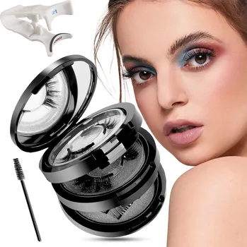 Umělé řasy MAGNETICKÉ ŘASY 3D PŘIROZENÝ VZHLED SADA MAGNETICKÝCH ŘAS DUAL S APLIKÁTOREM