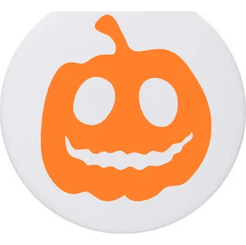 Keramické podložky pod hrnek x4 Halloween Oranžová Dýně Pumpkin