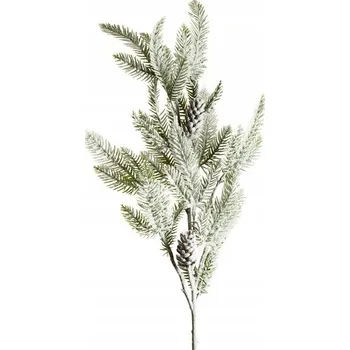 umělá květina Eurofirany zimní vánoční větvička , zelená, 75 cm