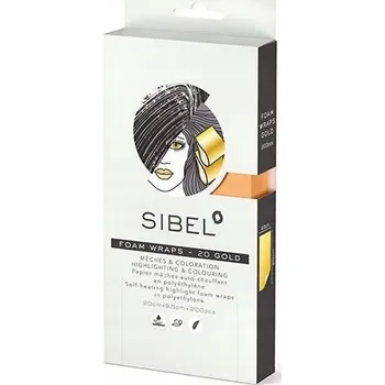 Alobalová fólie Papírky na melír Fólie zlatá 20 x 9,5 cm 200 ks