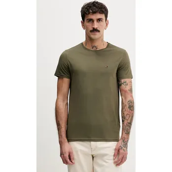 Pánské tričko Bavlněné tričko Tommy Jeans DM0DM04411 zelená 78X, vel. L