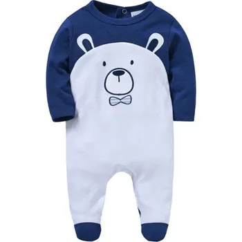 Kojenecký overall Bavlněný kojenecký overal s kresleným potiskem Dupačky a pyžamo pro novorozence Pohodlné dětské oblečení pro chlapce z měkké bavlny 9-12 měsíců