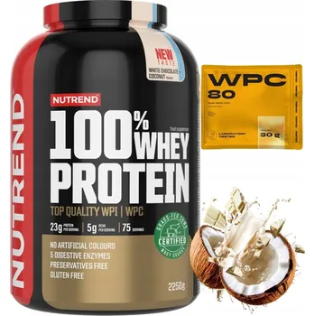 Protein Protein Nutrend 2250 g bílá čokoláda - kokos bez lepku