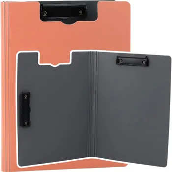 Psací podložka Podložka Deska S Obalem Dva Klipy A4 Plastová Růžová