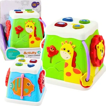 Multifunkční vzdělávací kostka Interaktivní světla Zvuky