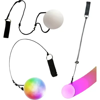 Vánoční dekorace Žonglovací koule světlovodná LED 2 barevná