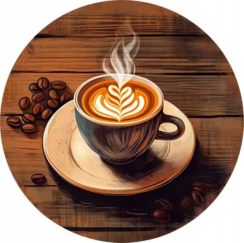 Keramické podložky pod hrnek x4 Dárek pro milovníka kávy Šálek kávy