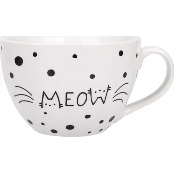 Hrnek JUMBO Ravi MEOW MIAU porcelánový 400 ml
