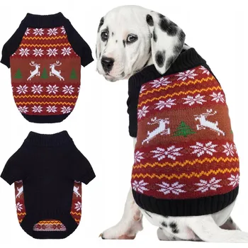 Obleček pro psa SVETR NA ZIMU VÁNOČNÍ SVETR MIKINA OBLEČEK PRO PSA KOČKU XS