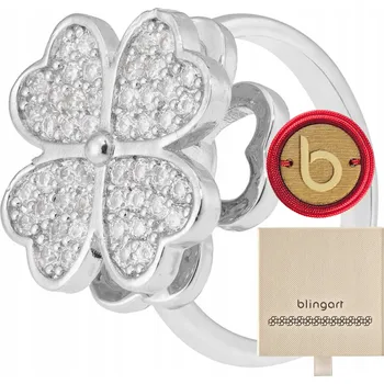 Prsten Dámský rotační Prstýnek CLOVER JETEL , zirkony , ANTI-STRESS, ocel