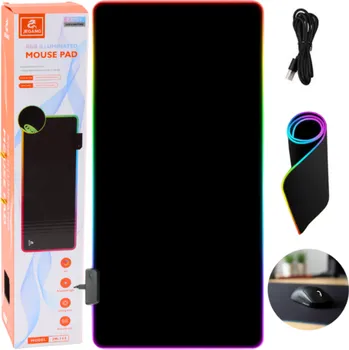 Podložka pod myš Podložka pod myš a klávesnici s LED osvětlením 30x80cm