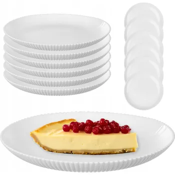 Talíř Dezertní talíř Kadax, talířek na zákusky, kulatý, 19 cm