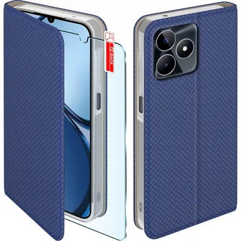 Pouzdro na mobilní telefon Flipové pouzdro KrainaGSM pro realme C51, C53, modré