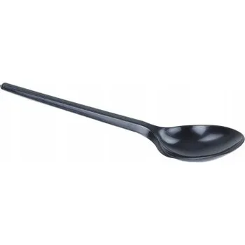 Příbor PLASTOVÉ LŽÍCE černé na jedno použití lžíce 100 ks