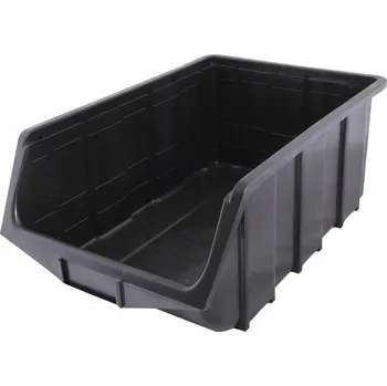 Úložný box Otevřený černý box Ecobox 505x330x190 mm bez přihrádek