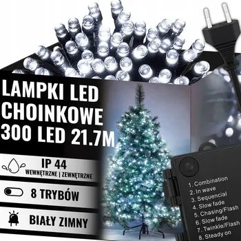 Vánoční dekorace Vánoční osvětlení na stromeček MEMFLOW venkovní 21,7 m, 201 - 300 světýlek