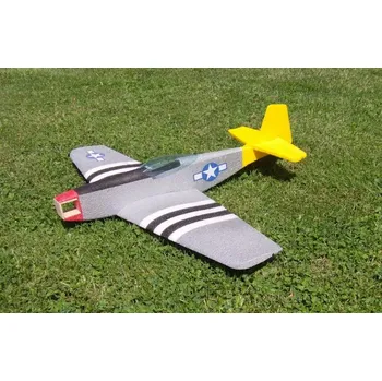 RC model letadla Šplíchal Miloš P-51 Mustang EPP bílý kategorie EPA rozp.840mm (Šplích.)