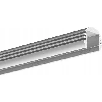 LED osvětlení LED profil Korytko Lišta pds-o Stříbrná kluś 1m