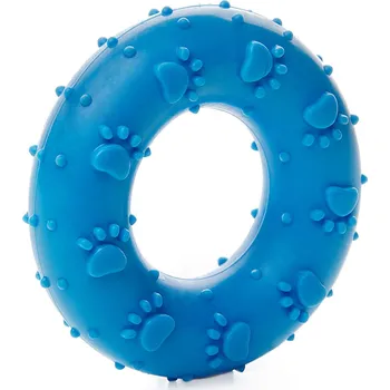 Hračka pro psa TPR - Modrý kroužek tlapky, odolná (gumová) hračka z termoplastické pryže