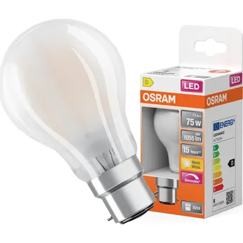 Žárovka LED žárovka A60 B22d 7,5W (odpovídá 75W) 1055lm 2700K Teplá bílá 300° Stmívatelná Retrof