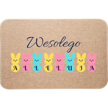 Rohožka Lněná rohožka na Velikonoce Velikonoční zajíčky Veselého aleluja