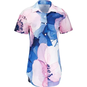 Dámská košile Dámská košile premium ALTISPORT VOJ/ALW117KOS01 MODRÁ/RŮŽOVÁ XL