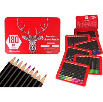 Pastelka Sada malého umělce v kovové nádobě Pastelky 180ks