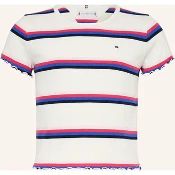 Tommy Hilfiger Dívčí Tričko, bílá / růžová / modrá, 152