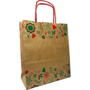 Nákupní taška Papírová taška šedá 180 x 80 x 225 mm, 10 kusů