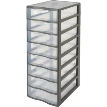 Úložný box Rozz Krabička na hračky 26 x 68 cm v odstínech šedé