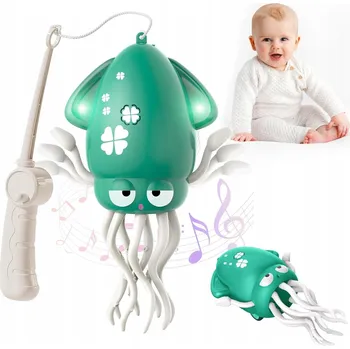 TANČÍCÍ CHOBOTNICE INTERAKTIVNÍ KALAMÁR HRAČKA zelená