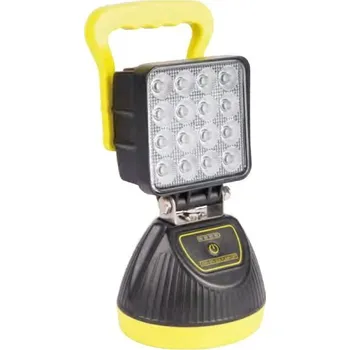 Žárovka AKU LED světlo s magnetem, bílá/oranžová, 16x3W