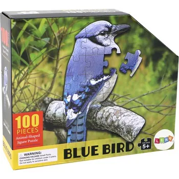 Hračka Puzzle 100 dílků Motiv Pták Modrá Zvířata