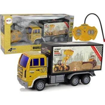 autíčko Stavební nákladní auto na dálkové ovládání 1:24 Žluté