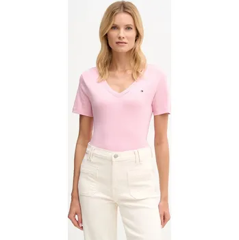 Pánské tričko Bavlněné tričko Tommy Hilfiger WW0WW40584 růžová 03B, vel. XL