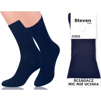 Pánské ponožky Ponožky Steven HEALTHY LINE modré, velikost 43-46