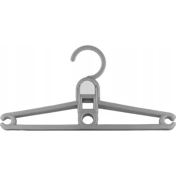 Věšák Věšák na oblečení sukně kalhoty s klipem velký otočný 32 cm šedý