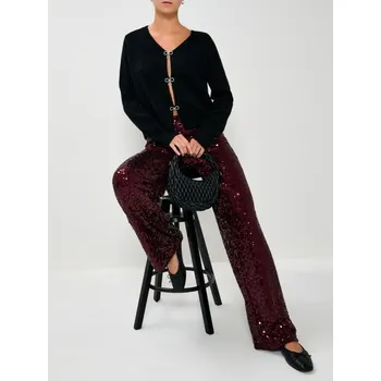 Dámský svetr Sinsay - Svetr s mašličkami - černá - 028HL-99X - 028HL-99X-XL