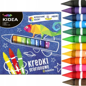 Kresba Grafitové Pastelky KIDEA 12 barev