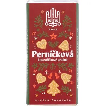 Čokoláda AJALA CHOCOLATE Perníčková - lískooříškové praliné plněná čokoláda