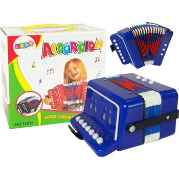 Hudební nástroj pro děti Akordeon Nástroj Pro Malého Hudebníka Modrý