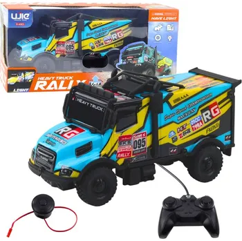 RC model auta Nákladní auto na dálkové ovládání RC Podsvícená karoserie Tyrkysová