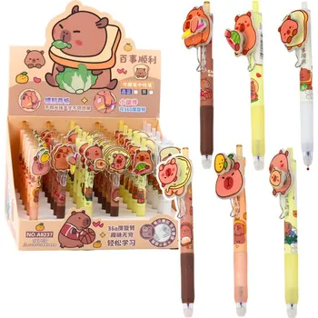 Gelové pero Kapibara s otočným mechanismem Modrý inkoust 14,5 cm Mix