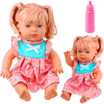 Panenka Panenka Bobas V Barevných Šatech Copánky Láhev Zvuk