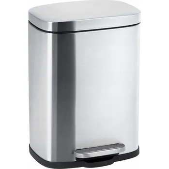 Odpadkový koš Koupelnový koš kovový Wenko 5l stříbrný