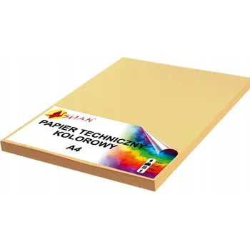 Kancelářský papír Technický papír A4 240g žlutý pískový 50 listů